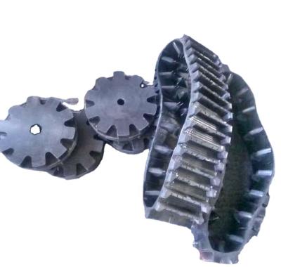 China Machinery Repair Shops Rubber Track With Wheel , Small Rubber Track And Wheels for sale