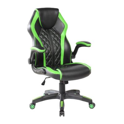 China 2022 Brazil Seat (Height) OEM Adjustable Green High Quality PU Leather New Height Adjustable Gaming Chair For Gaming for sale