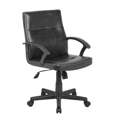 China (Size)Comfortable Adjustable Modern China Customize Nordic Design Swivel Office Reclining Black Leather Office Chairs for sale