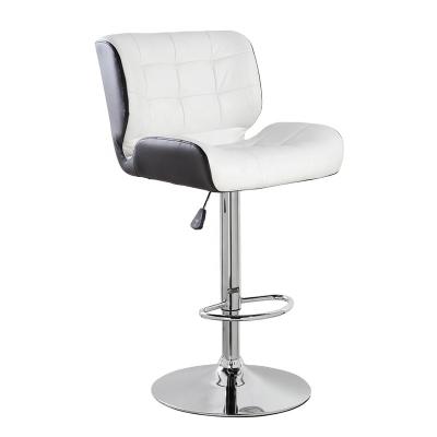 China Restaurant 2022 High Quality High Quality White Adjustable PU Leather Bar Barstool OEM Stable Barstools for sale