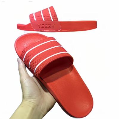 China Cushioning Original Yeezy Slippers 2021 Summer Beach Entertainment Family Foam Casual Red Thickened 1:1 High Quality Slippers for sale