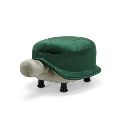 China BEAUTIFUL Free Shipping in USA New Modern Design Velvet Animal Turtle Stool for Kids and Children for sale