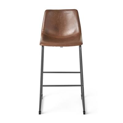 China Free Shipping Mid Century In USA High Quality Leather Metal High Legs Bar Stools Bar Chairs for sale