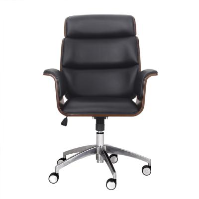 China Ergonomic (Height) Leather Swivel Office Chair Adjustable for sale