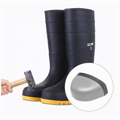 China Wejump Wholesale Cheap Long Steel Toe Waterproof Men Fishing Rubber Boots Safety Rubber Rain Boots For Male Safety for sale