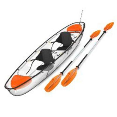 China Fiberglass kayak adult canoe ocean boat whitewater boat double rafting competitive canoe rafting fishing boat for sale