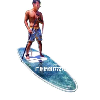 China Surfboard Water Skiing Paddle Board Sampan Hand Paddle Board SUP Adult Hard Plastic Yoga Board for sale