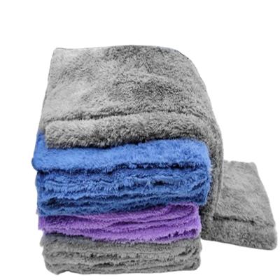 China 2021 Plush Absorbent Edgeless Scratch Free Microfiber Cleaning Cloth Extra Large Car Polishing Auto Drying Towel for sale