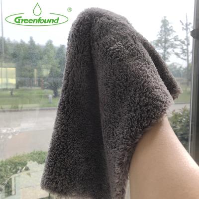 China Car Cleaning Greenfound Ultra Plush Car Wash Microfiber Towel Car Detailing Towel for sale