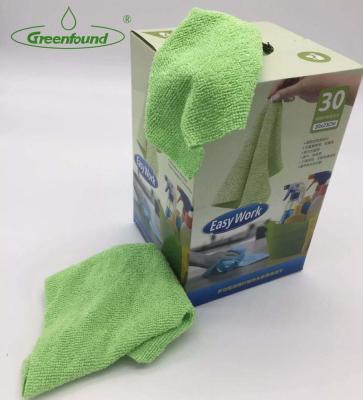 China Sustainable Disposable Mop Wipes Universal Microfiber Household Cleaning Cloth Cleaning Towel Grab A Rag 30PK for sale