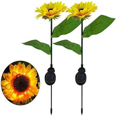 China 20LED Solar Garden Light Flower Decoration Atmosphere Lawn Light Eco-friendly Outdoor Waterproof Party Sunflower Sunflower for sale