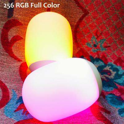 China Industrial Egg Shaped Kids Night Lights Colorful Rechargeable Children's Led Night Light With Base for sale