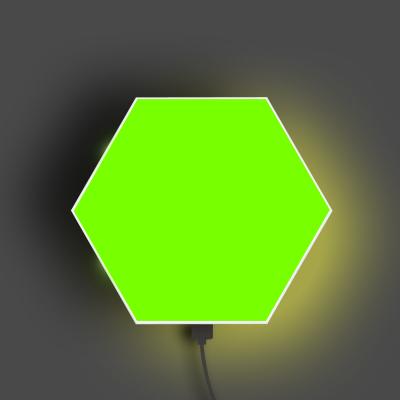 China Hexagonal Night Light Decoration Hexagons Lamp Color Modern Smart Wall LED Touch Led Night Light Wall Lamp for sale