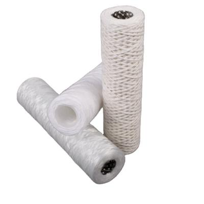 China food & Efficient beverage plant cotton string wound filter cartridge for ultra pure water treatment for sale