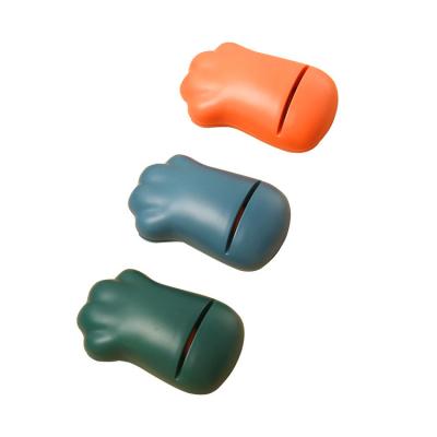 China ABS Cute Cat Claw Shaped Knife Sharpening Creative Colorful Home Tool Kitchen Knife Sharpener Grinding Wheel for sale