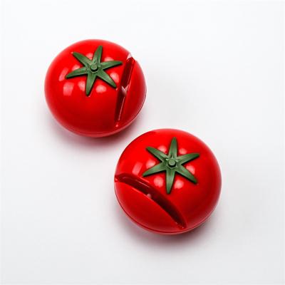 China ABS Plastic+ceramic Personalized Creative Tomato Shape Portable Grinding Wheel for sale