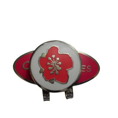 China High Quality Golf Ball Cheap Metal Marker Magnetic Cap Clip Custom Logo 26 for sale