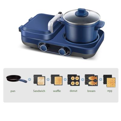 China Hot Sale Household Breakfast Sandwich Maker Maker Multifunctional Breakfast Machine 4 in 1 with Toast for sale