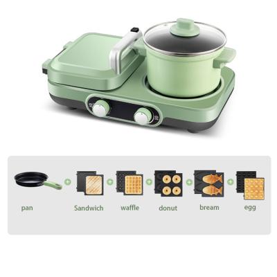 China 2022 new household breakfast multi-function home toaster cooking coffee 3 in 1 breakfast makers for sale