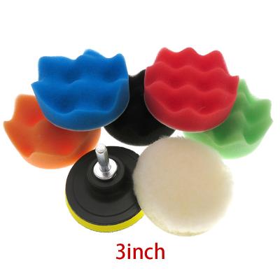 China 6 Inch 150mm Sponge Polish Pads Kits Car Body Polishing Pads For Car Maintenance for sale