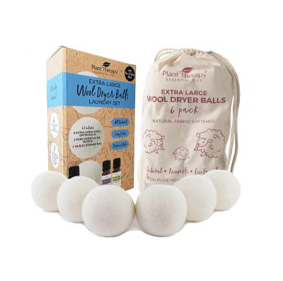 China Bestselling Amazon New Zealand 100% Organic Handmade Wool Dryer Balls Odor Elimination/Dehumidification In Stock Wool Drier Balls for sale