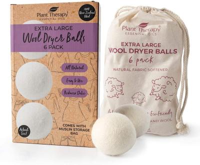 China Wholesale 100% Wool Dryer Balls Wool Dryer Balls Odor Elimination/Dehumidification 6-Pack XL New Zealand With FBA DDP Service for sale