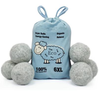 China Odor Elimination/Dehumidification Wholesale Shorter Drying Time Softener Wool Felt Dryer Balls Organic Wool Dryer Balls for sale