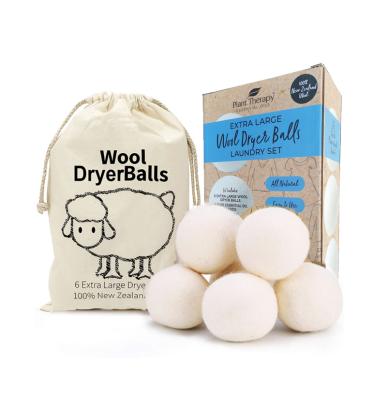 China Wholesale 100% Wool Dryer Balls Wool Dryer Balls Odor Elimination/Dehumidification 6-Pack XL New Zealand With OEM for sale