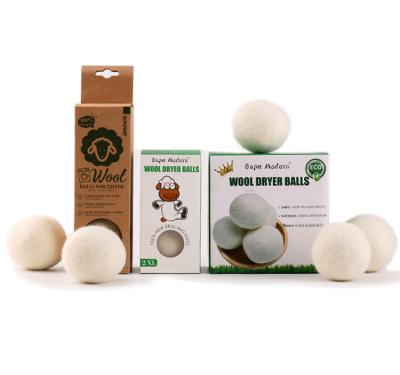 China Top 3 Manufacturer 100% Wool Dryer Ball Odor Elimination/Dehumidification 7cm 100% New Zealand Wool Dryer Balls Cloth Balls In Stock for sale