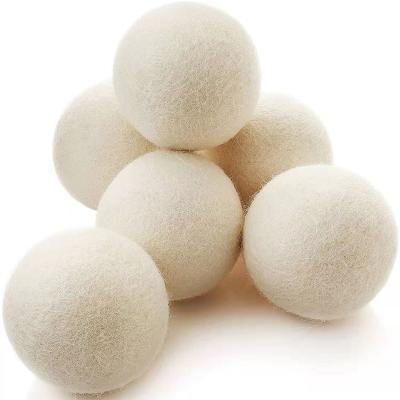 China Practical Home Washing Balls Wool Dryer Balls Reusable Laundry Fabric Softener Smell Removal/Dehumidifying Wool Dryer Balls 6PCS for sale