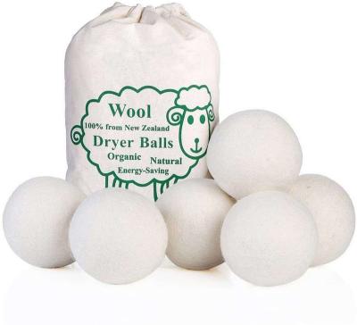 China Odor Removing / Dehumidification 6-Pack XL Premium 100% Wool Dryer Balls Washing Ball 100% Pure Organic Wool Dryer Balls for sale