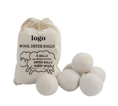 China Wholesale 100% Wool Dryer Balls Wool Dryer Balls Odor Elimination/Dehumidification 6-Pack XL New Zealand With FBA DDP Service for sale