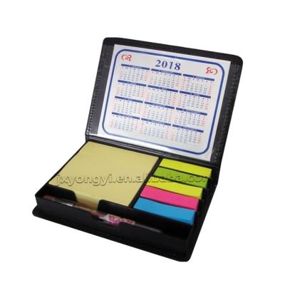 China Self Adhesive Sticky Notes Set With Calendar With Plastic Box for sale