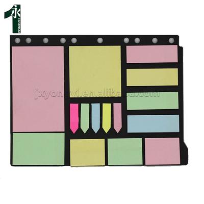 China Self Adhesive Eco Recycled Stationery Paper Custom Stickers Palette Memo Pad Sticky Note Set for sale