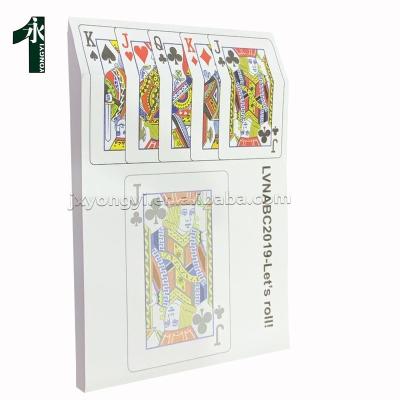 China Self Adhesive High Quality Custom Printed Paper Playing Cards Planning Sticky Note Memo Pad for sale