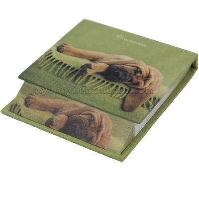 China Personalized Loose Leaf Anime Dog Printing Cube Memo Pad Notes Self Adhesive Paper Sticky Notes for sale