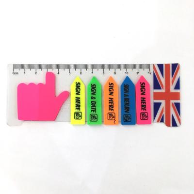 China China Yongyi self-adhesive stationery five color cute pet sticky notes with rulers for sale