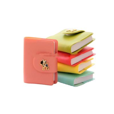 China Small Portable Mini Promotional Cover Pocket Paper Notebook Colorful Leather Notepad for sale