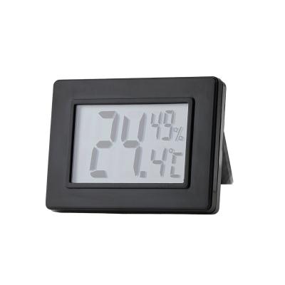 China Digital Portable Car Clock Type Indoor Outdoor Thermometer Auto LCD Display for sale