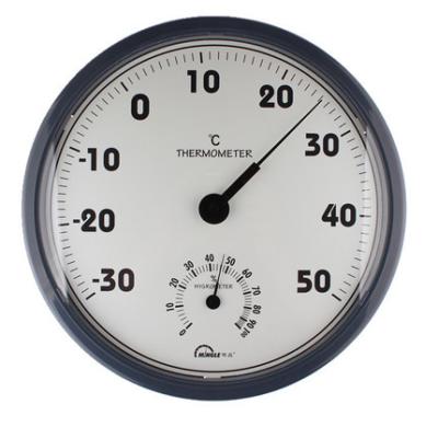 China Round Elegant Indoor Outdoor Thermometer With Temperature / Hygrometer Reading for sale