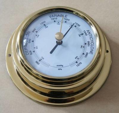 China Copper Frame Mingle Thermometer / Hygrometer For Vessel Use Weather Station for sale