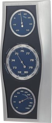 China Wall Barometer Indoor Outdoor Thermometer Hanging Home / Office Metal Material for sale