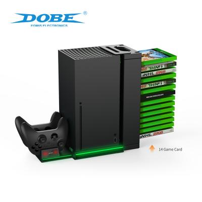 China ABS DOBE Factory Direct Supply Multifunctional Charging Rack for X-Box X Series Game Card Storage for sale