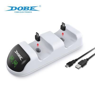 China DOBE Plastic Factory Supply Ps5 Dock Charger Ps5 Direct Charging White Plastic Dock For PS5 for sale