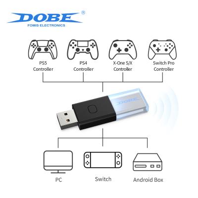 China Easy installation DOBE wireless receiver works with PS4/PS5/Xbox One Pro s Switch gamepad; Suitable for Switch/PC/Steam/Android TV box for sale