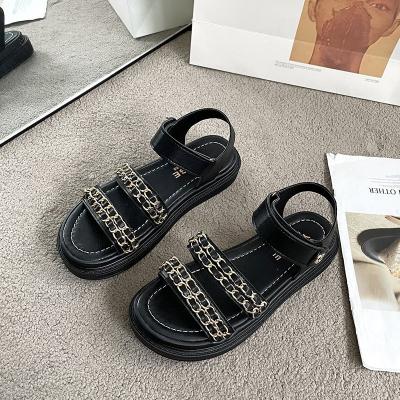 China Summer SportsSandal - 2021 fashion trend tide sandals CIA platform metal chain for women for sale