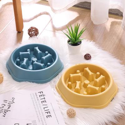 China Sustainable Pet Food Slow Feeder Wholesale Blank Feeding Custom Food Slow Feeder Dog Bowl Portable Pet Bowl Non-slip Cat Dog Bowl for sale