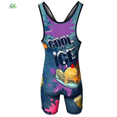 China 2019 new style sublimation printing wrestling sportswear custom size for sale