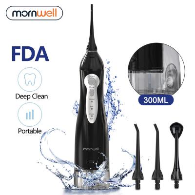 China Mornwell 300ML Detachable Car Water Tank Irrigator USB Water Flosser Teeth Cleaner Detachable Teeth Cleaner for Home and Travel for sale