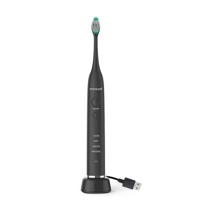 China 2 Minutes Timer Mornwell D01B+ Electric Toothbrushes With USB Sonic Toothbrush For Adult With Travel Chargeable Case Of 8 Replaceable Brush Heads for sale